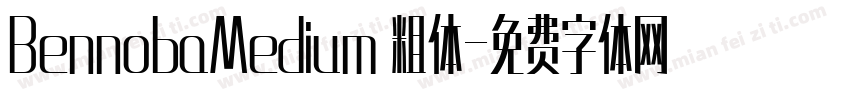 BennobaMedium 粗体字体转换